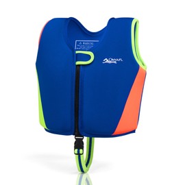 OMYAFL Toddler Swim Vest Kids Floaties Boys Girls Swim Float Jacket Buoyancy Swimwear (Blue, Small(1-2yrs/22-33lbs))