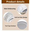 100 pcs Foil Cups,Silver Foil Baking Cups Muffin Liners for