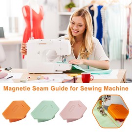 3 Pcs Magnetic Sewing Guide,Removable Magnetic Seam Guide for Sewing Machine Multifunctional Polygonal Magnetic Sewing Accessories & Supplies,Magnetic Seam Guide for Sewing Machine Beginners
