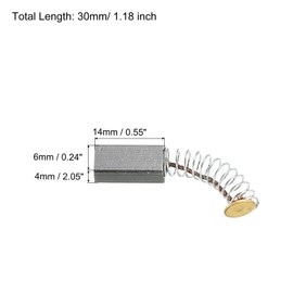 PATIKIL Carbon Brush, 0.5 x 0.24 x 0.16 inches (13 x 6 x 4 mm), Electric Motor, Electric Tools, Angle Grinder Table Saw, Spare Parts Repair 4 Pcs