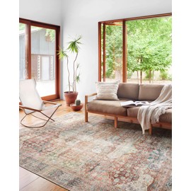 Loloi Loloi II Loren Brick/Multi 7'-6" x 9'-6" Area Rug