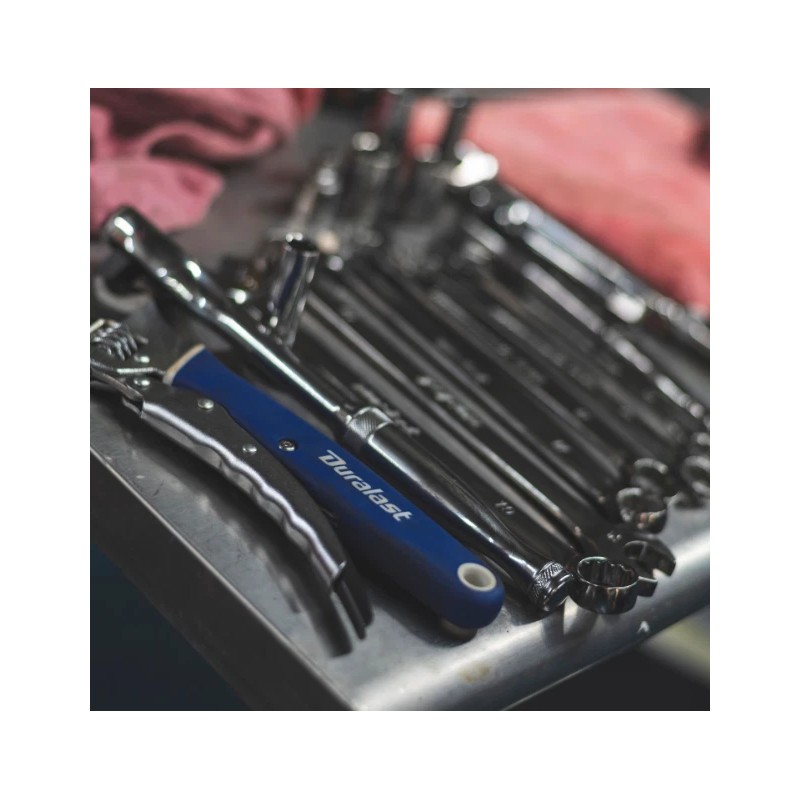 Duralast 10 in. Locking Adjustable Wrench Anti-Slip Jaw