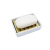 lofekea Ceramic Soap Dish Gold Stainless Steel Soap Holder for