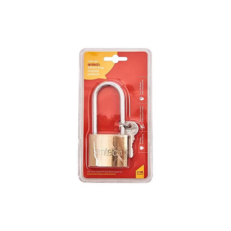 Amtech XXSEL50 50mm Long Shackle Padlock