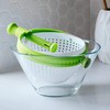 Kitchen Drainage Basket Colander Salad Spinner Colander Folding Handle