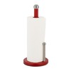 Relaxdays Standing Kitchen Roll Holder, Metal Roll Holder with Roll