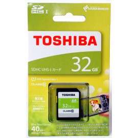 TOSHIBA SD Card Class 10 UHS - I Compatible (Maximum Transfer Rate 40MB/s) SDAR40NG