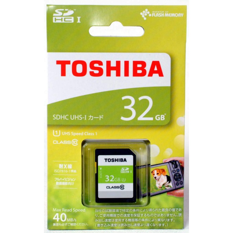 TOSHIBA SD Card Class 10 UHS - I Compatible (Maximum