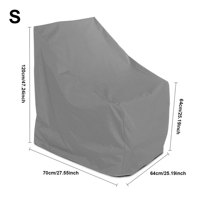 Outdoor Stacked Chair Cover, Water-Resistant Polyester Patio Furniture Protector for