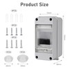 Surface-Mounted Fuse Box: Distribution Box Surface-Mounted, Fuse Box 3 Modules
