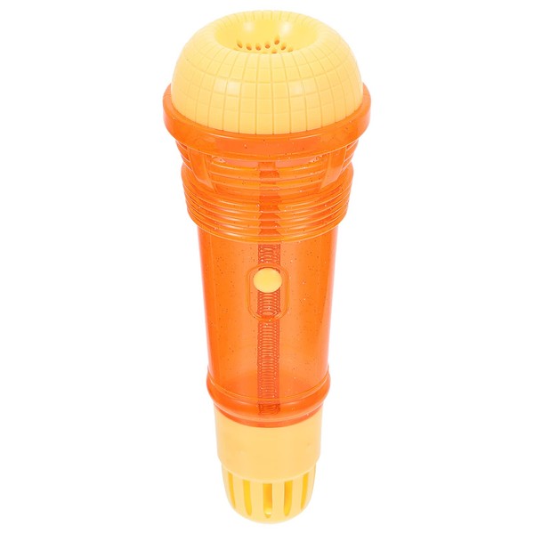 Alipis Kids Microphone, Echo Microphone Toy Play Mic Speech Prop Karaoke Singing and Performance Training Supplies Early Educational Toy Party Favors Gifts for Girls Boys (Orange)