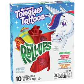 Fruit Roll-Ups Fruit Flavored Snacks, Variety Pack, Pouches, 10 ct (Pack of 10)