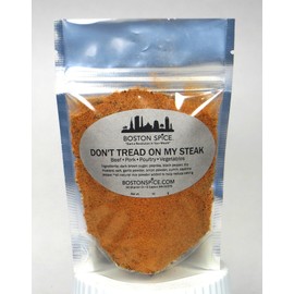 Boston Spice Don't Tread On My Steak Handmade Gourmet Seasoning Blend Dry Rub Beef Steak Ribeye Filet Pork Ribs Chicken Wings Poultry Vegetables Barbecue Smoking Grilling Barbecue BBQ 1 Cup 5.4oz/154g