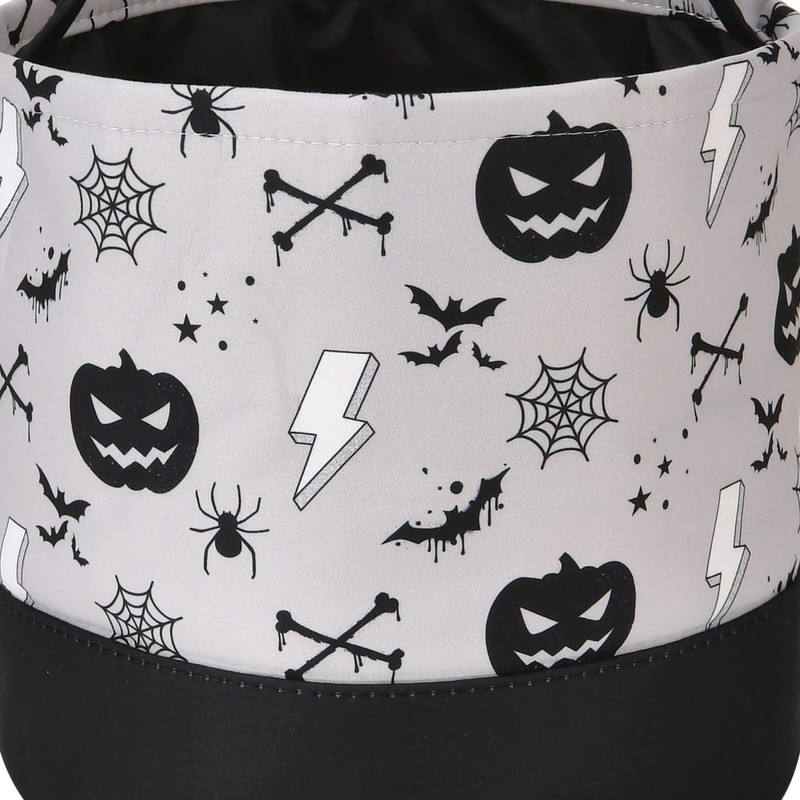 Halloween Bucket for Trick or Treat,Durable Candy Gifts Basket Tote