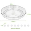 Cocolemon Lazy Susan Turntable Organiser, Pack of 2, PET Plastic,