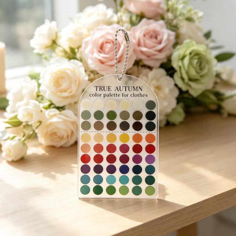 5pcs Deep Autumn Color Analysis Palette Draping Kit