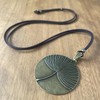 Löwenzahn Frau Anhänger in Zamak Bronze - Lange Halskette mit