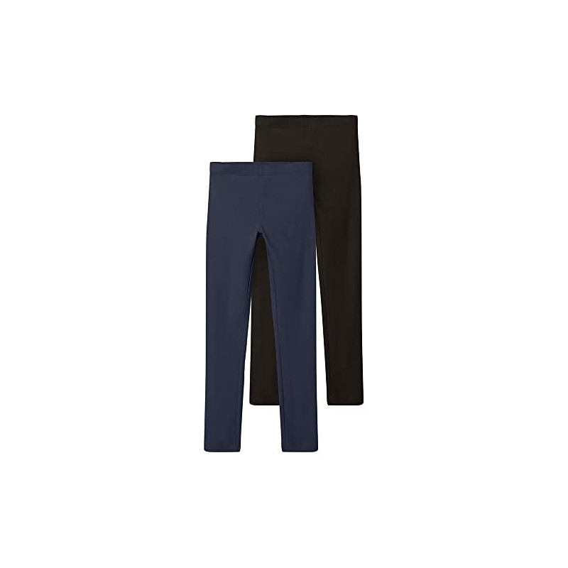 NAME IT Girl Leggings, Pack of 2, Dark Sapphire