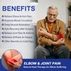 JOBYNA Elbow Heating Pad, Adjustable Tennis Elbow Pad for Men