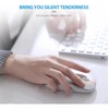 TECHWOLF Mouse Inalámbrico Recargable Silencioso Bluetooth 5.0 4.0 Y USB