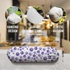 Purple Floral Plastic Bag Holder, Grocery Bag Storage Dispenser, Washable