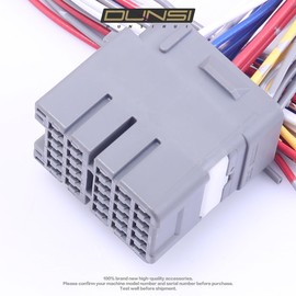 DUNSIHUI Door Connector Pigtail Fit for Civic Ek CRV Integra Prelude Door Connector Pigtail Driver Passenger 25 Pin Door Harness Connector Wiring Pigtail