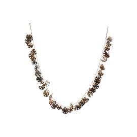 Creative Co-Op Birch Bark Snowflake Garland, Natural