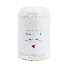 Wanai Scrubbing Body Washi Towel, White, 1 Piece