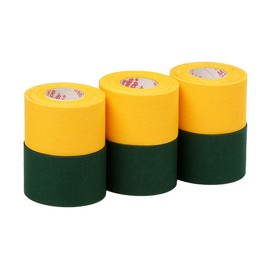 Mueller Athletic Tape Sports Tape, Gold and Green 6 Rolls