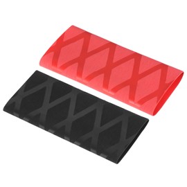 PATIKIL Table Tennis Racket Grip Tape, 2 Pack Ping Pong Paddle Overgrip Sweat Absorbing Soft for Gripping Handle, Black Red