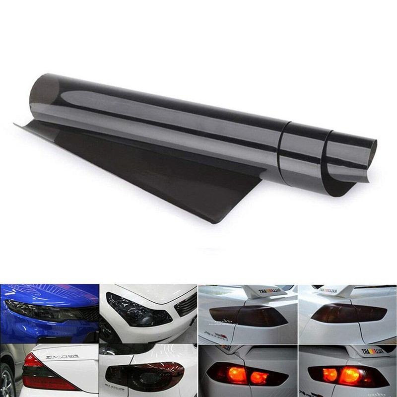 Baceyong Universal Tint Vinyl Wrap Sticker Headlight Film for Motorcycle
