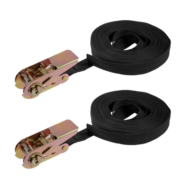 sourcing map Ratchet Lashing Strap Tie Down Strap Tie Down