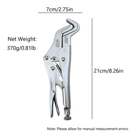 Parrot Plier, 8.26" Locking Pliers for Welding, Adjustable Grip Pliers for Repair, Workshop, Garage