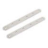 Sourcingmap 200mmx20mmx3mm Straight Flat Mending Repair Plate Fastener 2pcs