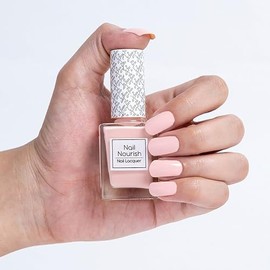 Kay Beauty Nail Nourish - Esmalte de uñas Pink Gem 10, 0.3 onzas, secado rápido, efecto gel, brillo lustroso, hidratante, rico en aceite de aguacate