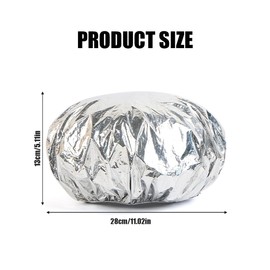 Pack of 9 Hair Caps, Aluminium Foil Shower Caps, Reusable Heat Cap for Hair, Hair Cap Shower, Hot Head Cap, Deep Care