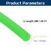 PATIKIL 26 Ft(8M) Fluorescent Green Latex Rubber Tubing, 3/16"(4mm) ID