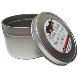 Cotton Orchid Empty Depilatory Wax Tin with Lid Included