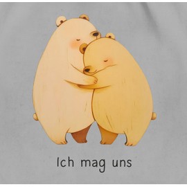 Shirtracer - Gym Bag Backpack - Bags - I Like Us Bears I Couple Gifts Valentine's Day Couple Gifts Christmas I Gift for Couple Anniversary I Girlfriend Gift Love Gift for, 14 Light Grey, Unit size