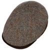 LIERYS Darnsell Harris Tweed Flat Cap - Brown Cap (54-61