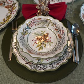 Certified International Winter Forest 12 Pc Dinnerware Set, Service for 4