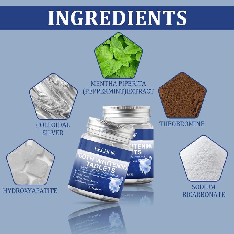 VARKAGE 120 Tablets Toothpaste Hydroxyapatite Toothpaste Tablets Chewable Tablets Toothpaste