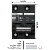 DIHOOL DC Circuit Breaker 100 Amp Solar Disconnect Switch 2p