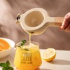 Citrus Squeezer, Metal Manual Juicer Lemon Squeezer with Wooden Handle,