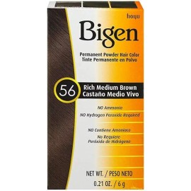 Bigen Tinte Semi Permanente Barba Bigote Castaño Cenizo 56