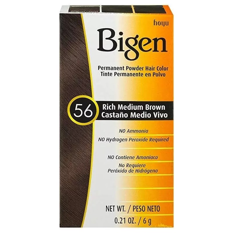 Bigen Tinte Semi Permanente Barba Bigote Castaño Cenizo 56