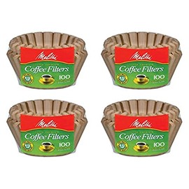 Melitta 8-12 Cup Basket Filter Paper (Natural Brown, 400 Count)