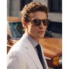 CARFIA Gafas de sol de acetato polarizadas para hombre Retro