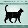 Enchvi 4 Pack Cat Collars, Comfortable Soft Rubber Cat Collar,