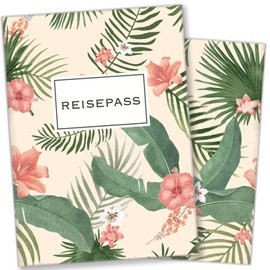 Cozy Racoon Passport Holder for Adults and Children | High Quality Passport Cover | Protective Cover, Palms, Classic